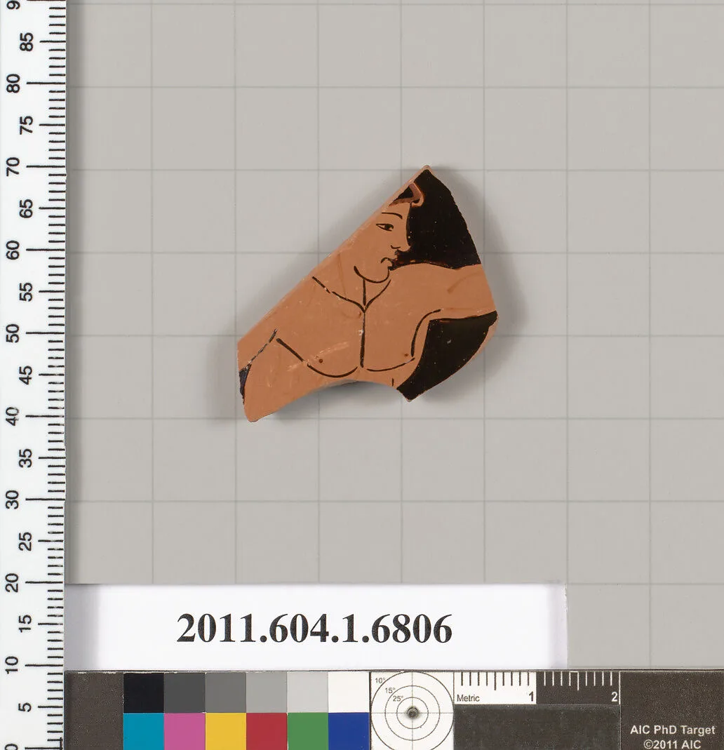 Terracotta fragment of a kylix (drinking cup) — Unknown