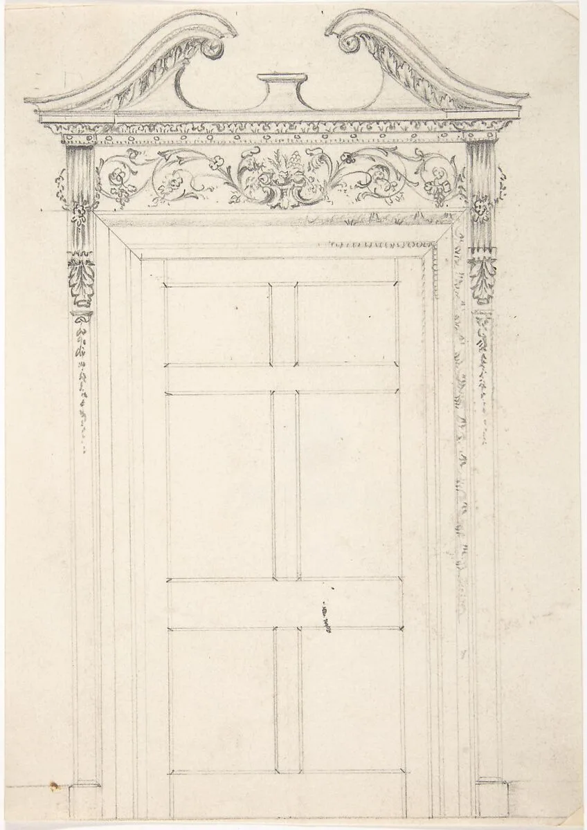 Design for a Doorway — Anonymous, British, 19th century