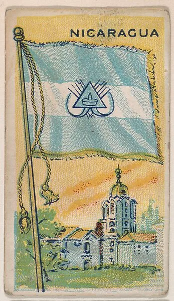 Nicaragua, bakery card from the Flags series (D34), issued by the Ward-Mackey Company — Ward-Mackey Company