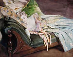 The Green Cushion — Irving Ramsey Wiles