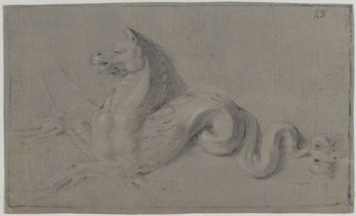 Design for Sculpted Ornament — Anonymous, French, 19th century