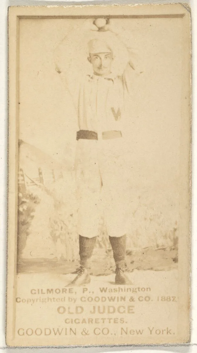 Frank T. Gilmore, Pitcher, Washington Nationals, from the Old Judge series (N172) for Old Judge Cigarettes — Goodwin & Company
