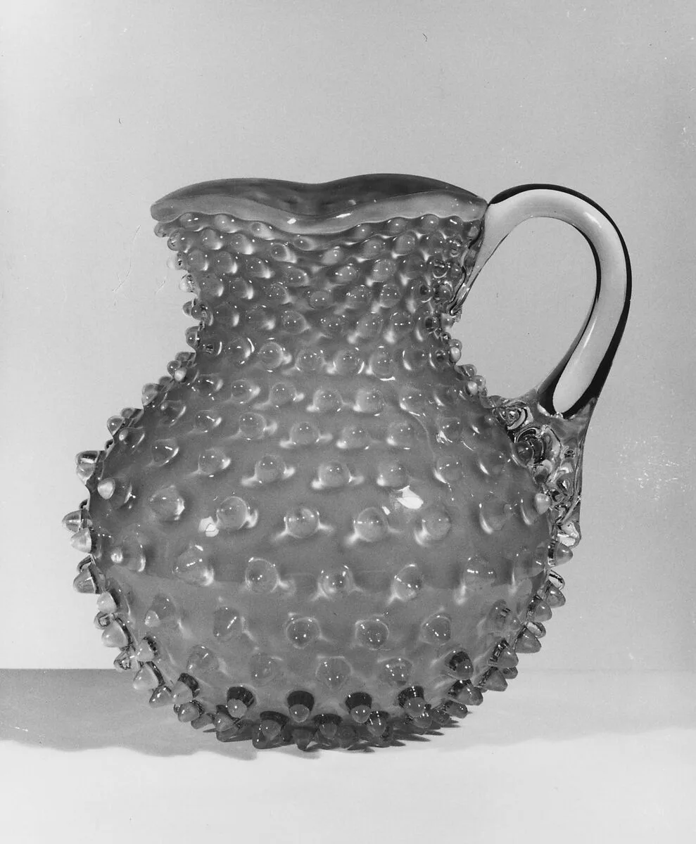 Hobnail pitcher — Hobbs, Brockunier and Company
