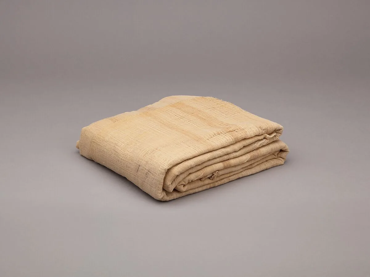 Sheet, linen mark, fine spin, irregular weave — Unknown