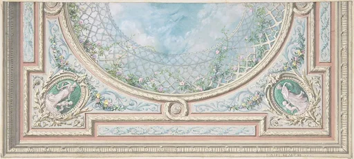 Design for Ceiling, Bedroom of Mme de Marconnoy