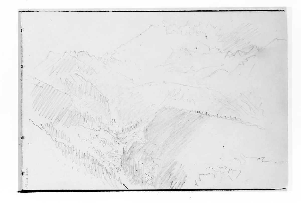 In the Mountains (from Sketchbook X) — William Trost Richards