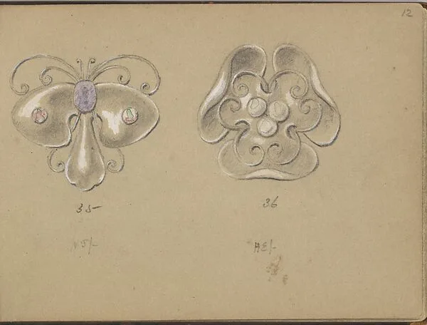 Two SIlver Jewelry Designs — Edgar Gilstrap Simpson