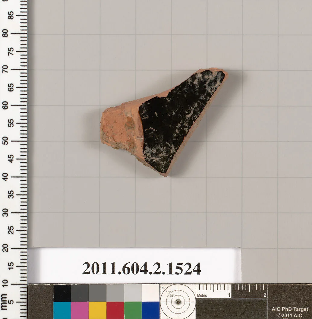 Terracotta fragment of a skyphos (deep drinking cup) — Unknown