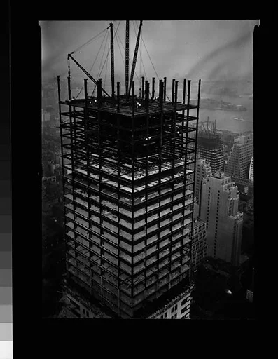 [Chrysler Building Construction, Possibly From Roof of Chanin Building, New York City]