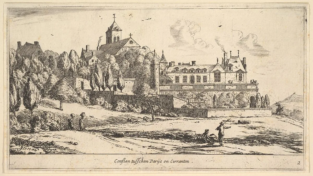 View of Conflans — Reinier Nooms, called Zeeman
