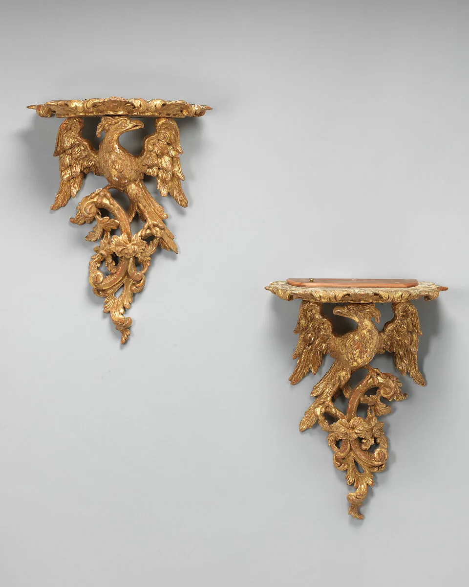 Pair of wall brackets — Unknown