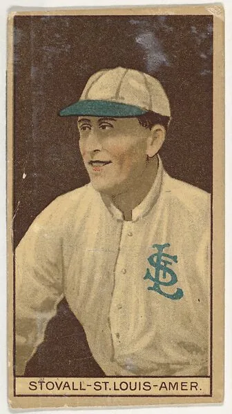 George Stovall, St. Louis, American League, from the Brown Background series (T207) for the American Tobacco Company — American Tobacco Company