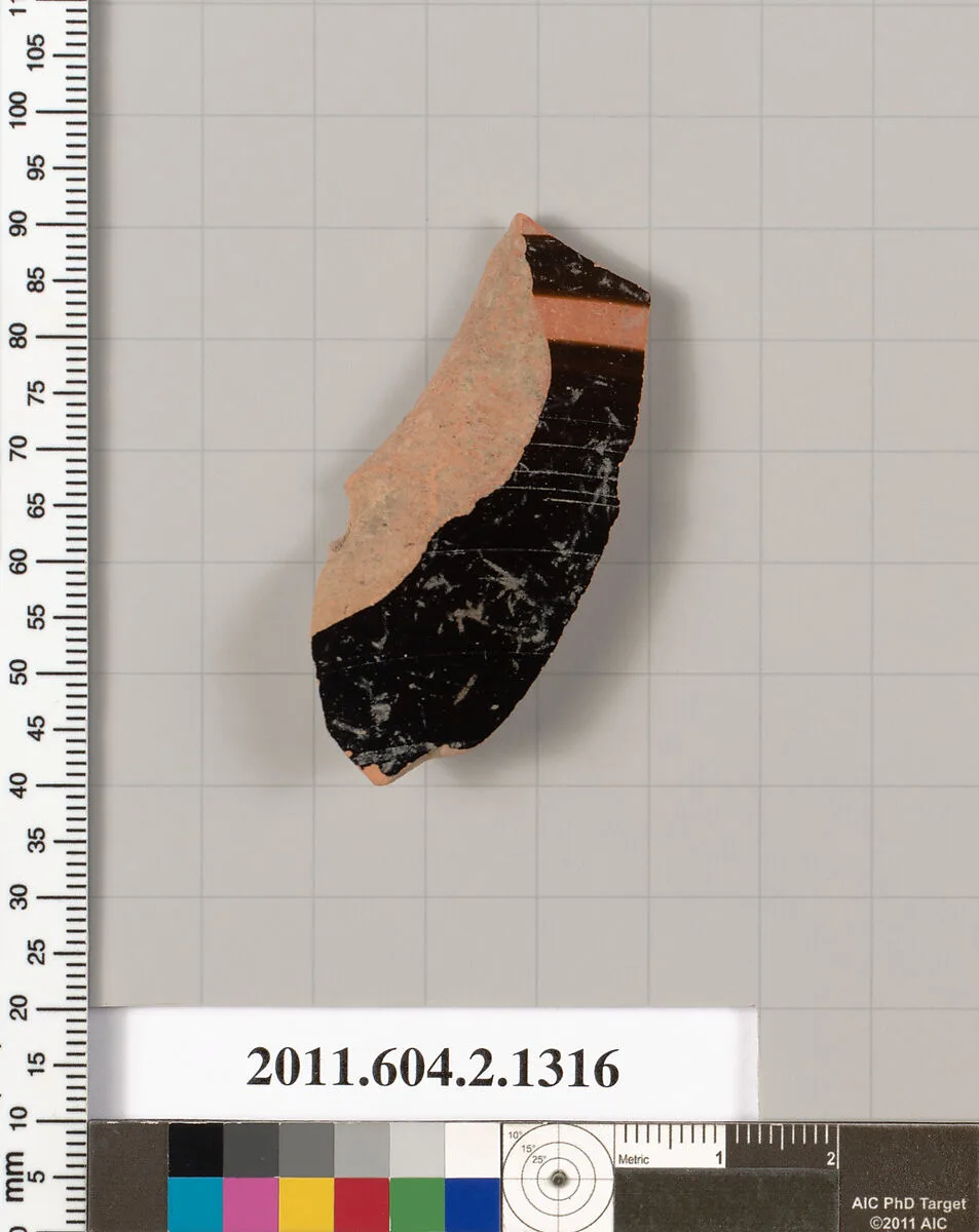 Terracotta fragment of a skyphos (deep drinking cup) — Unknown