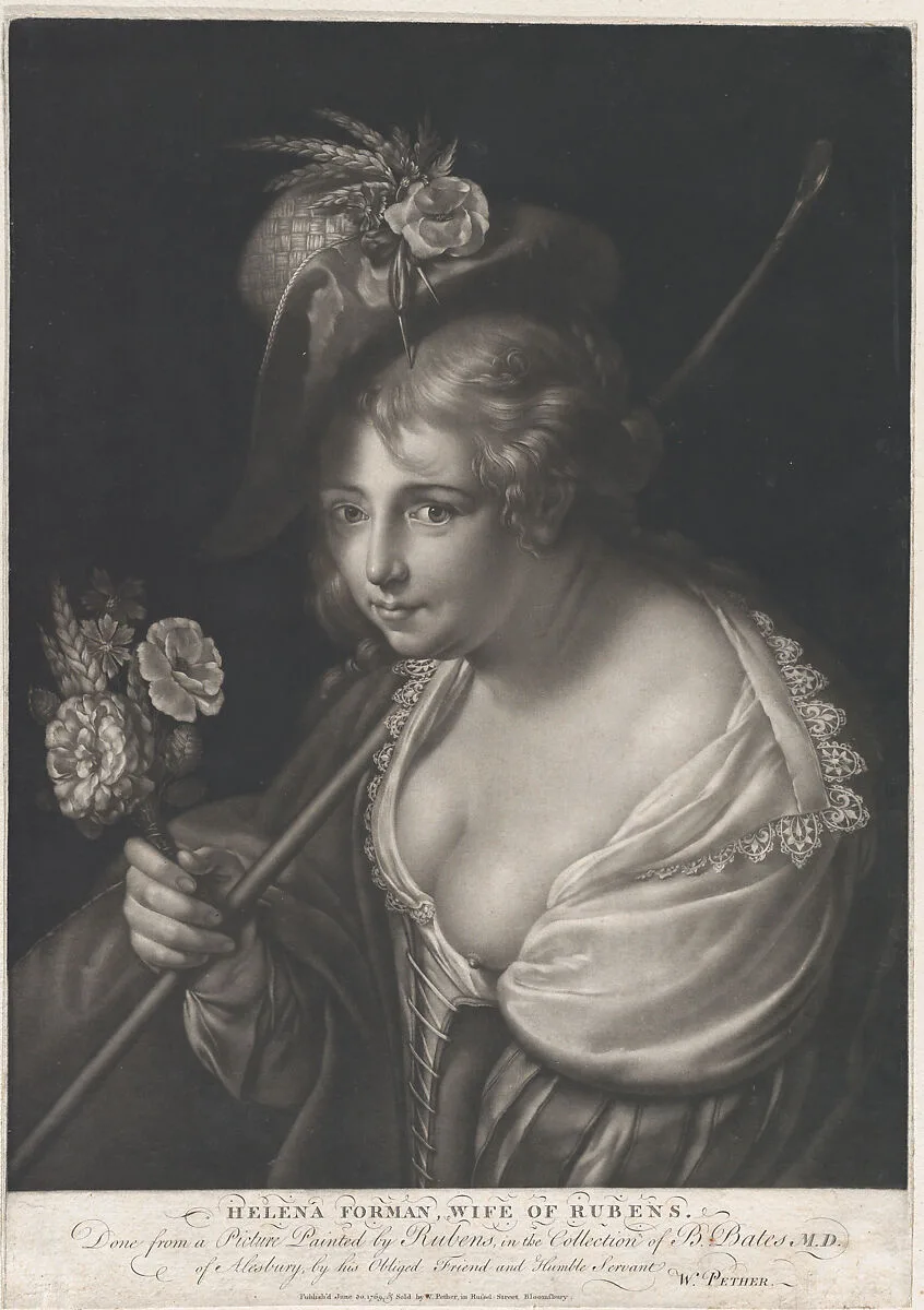Portrait of Helena Fourment — William Dickinson|Helena Fourment|Peter Paul Rubens