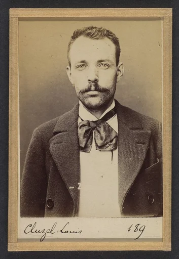 Cluzel. Louis. 30 ans, né le 31/8/63 à Bourg-Argental (Loire). Tailleur d'habits. Anarchiste. 2/7/94.