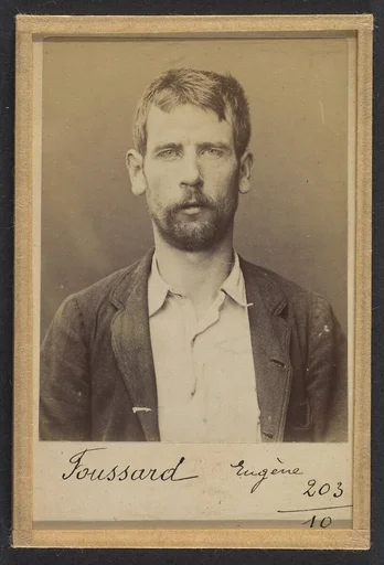 Foussard. Eugène. 26 ans, né le 7/12/67 à Dangeul (Sarthe). Peintre en bâtiment. Anarchiste. 2/7/94.
