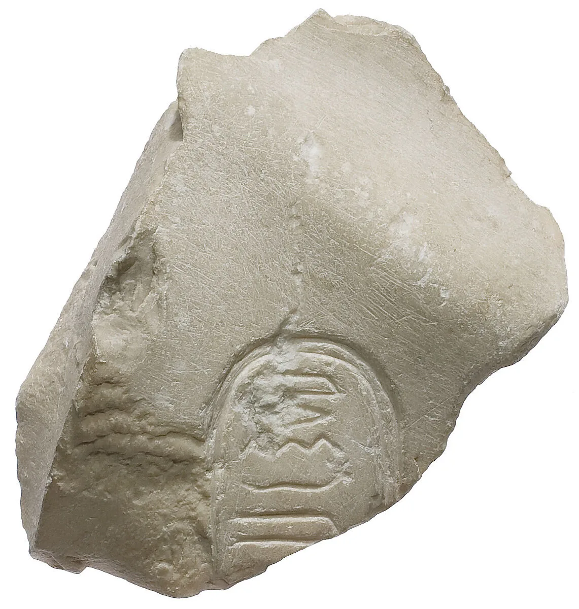 Chest fragment with Aten cartouche — Unknown