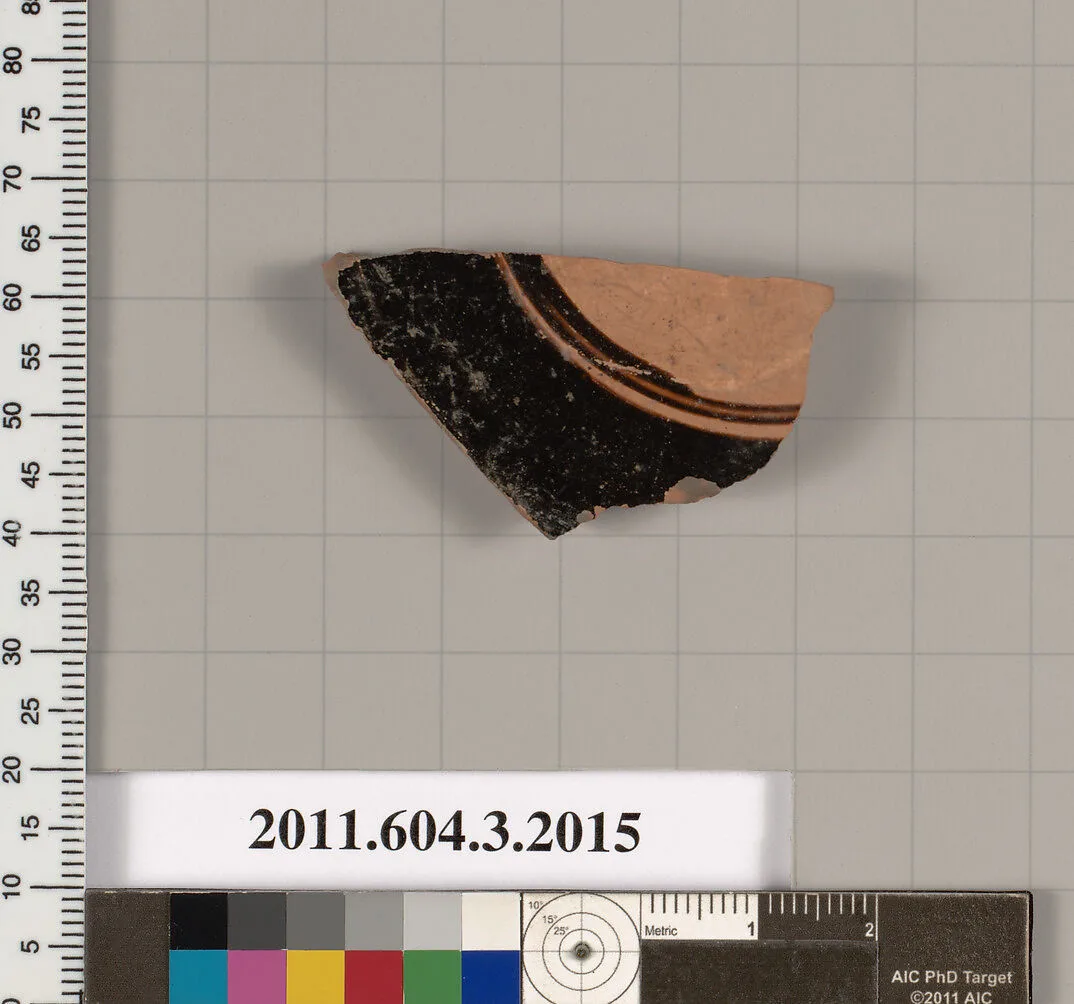 Terracotta fragment of a kylix (drinking cup) — Unknown