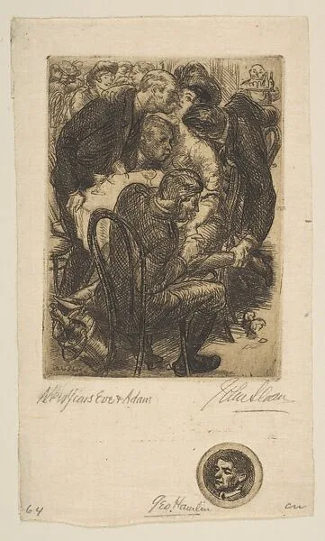 New Year's Eve and Adam; George O. Hamlin — John Sloan
