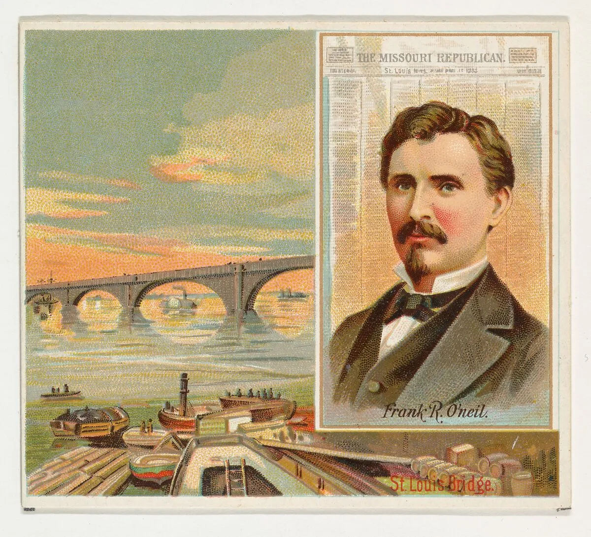 Frank R. O'Neil, The St. Louis Missouri Republican, from the American Editors series (N35) for Allen & Ginter Cigarettes — Allen & Ginter
