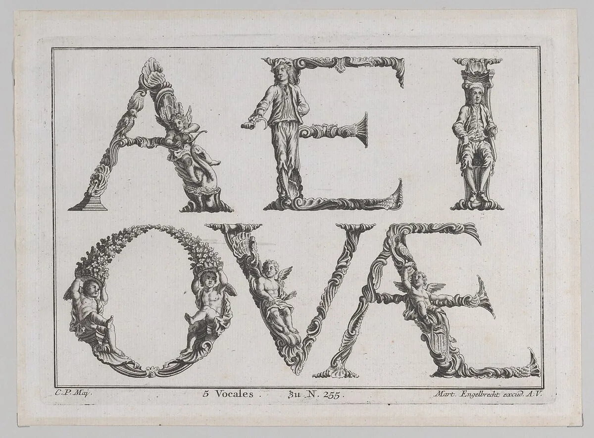 Alphabet Letters (5 Vowels) — Martin Engelbrecht|Martin Engelbrecht