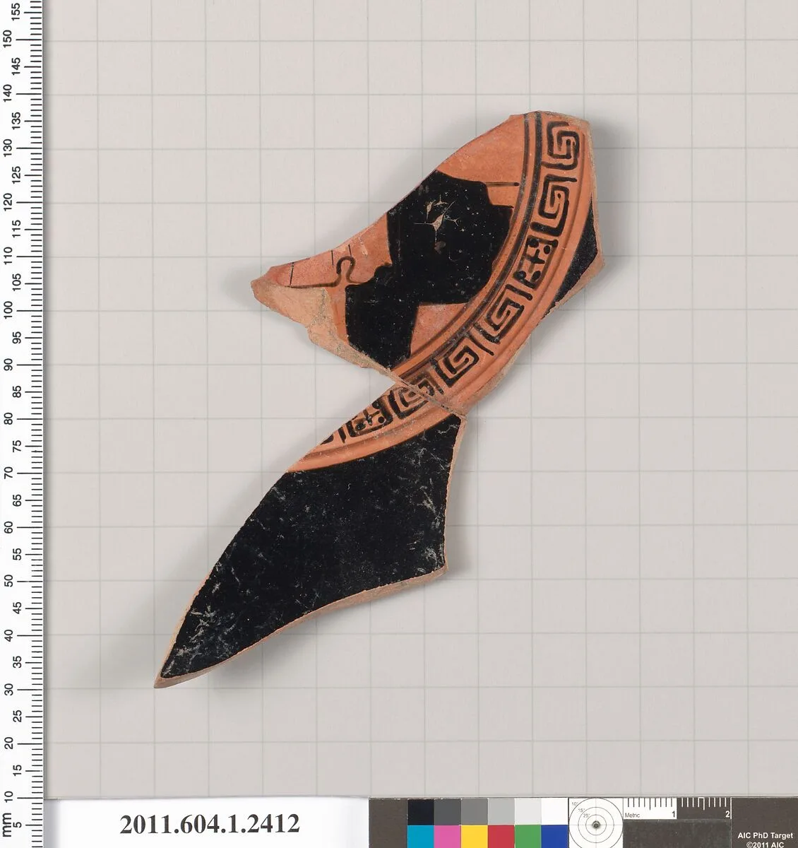Terracotta fragment of a kylix (drinking cup) — Unknown