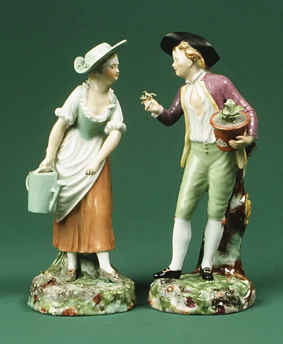 Pair of Gardeners — Andreas Hald|J.J. Smidt|Royal Porcelain Manufactory