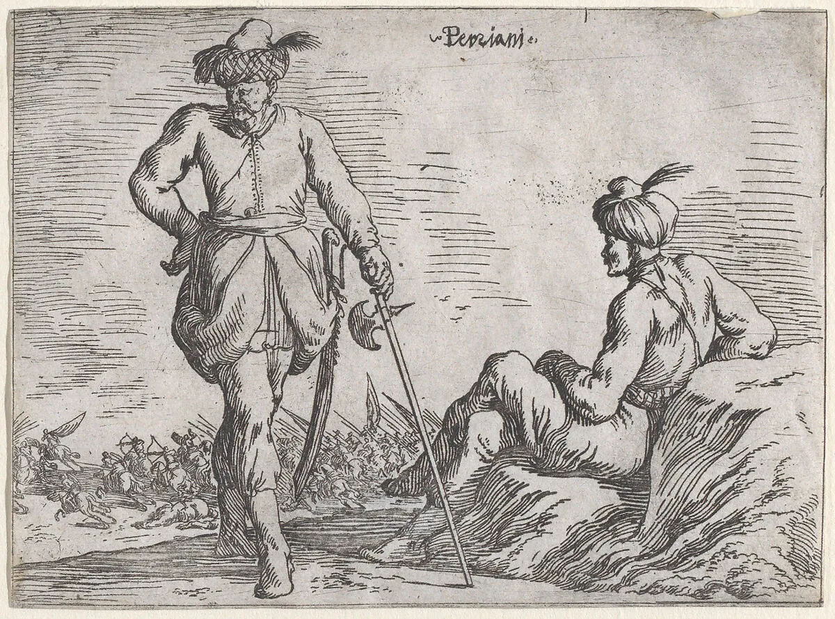 Persians, from a set of costume plates of different nations — Johann Wilhelm Baur