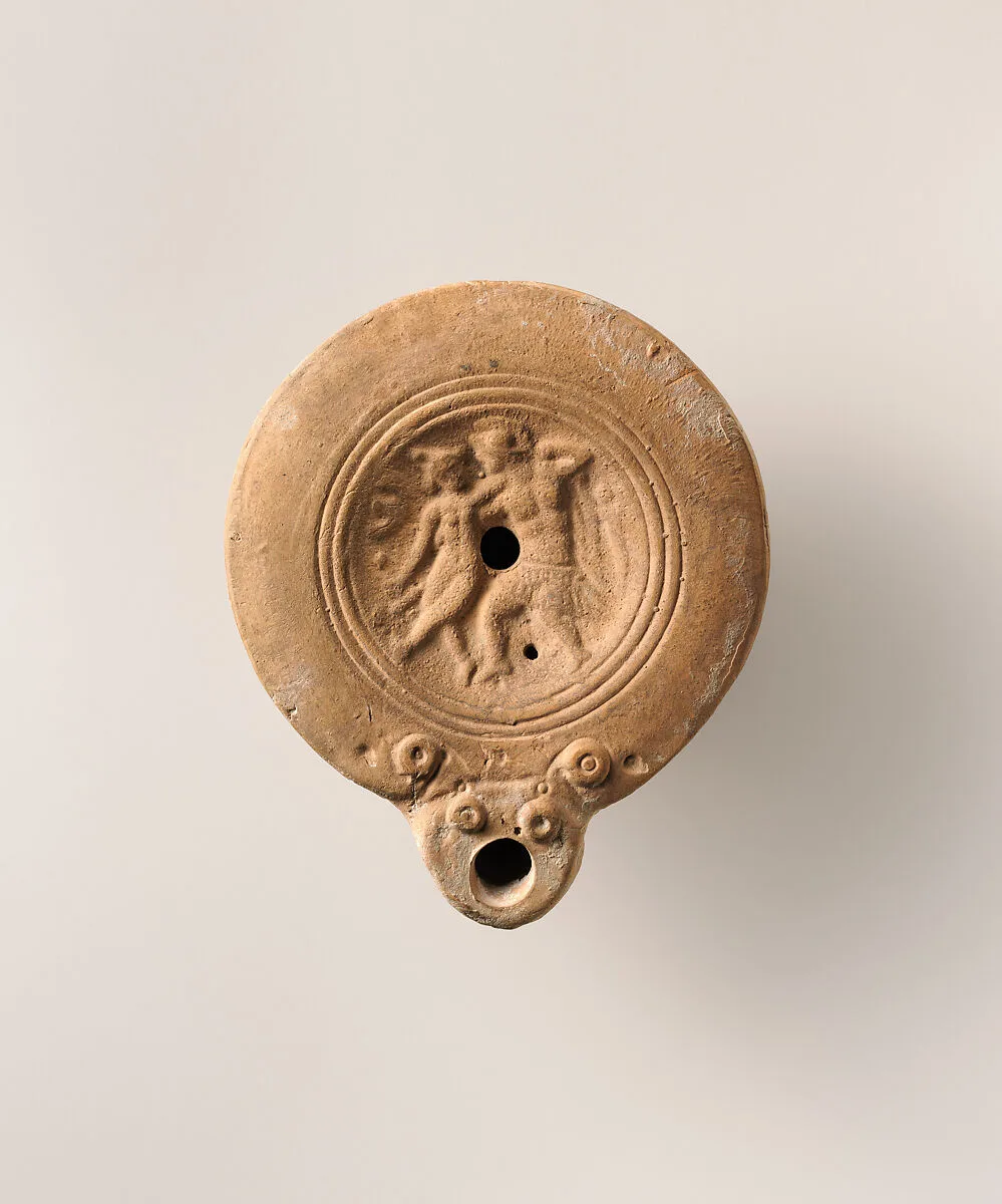 Terracotta oil lamp — Unknown