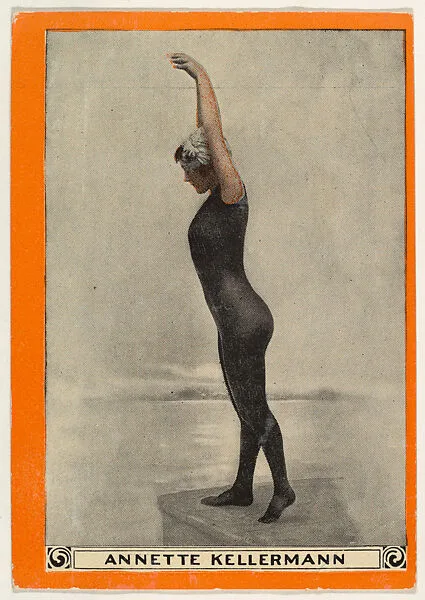 Annette Kellermann, No. 34, Movements that Exercise Nearly All the Muscles of the Body, from the Champion Women Swimmers series (T221), issued by Pan Handle Scrap — Pan Handle Scrap Company
