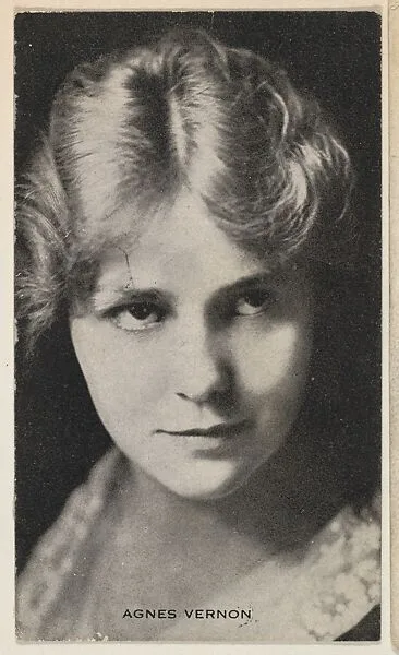 Agnes Vernon, from the Black and White Movie Stars series (D1), issued by the E. H. Koester Baking Company — E. H. Koester Baking Company, Baltimore