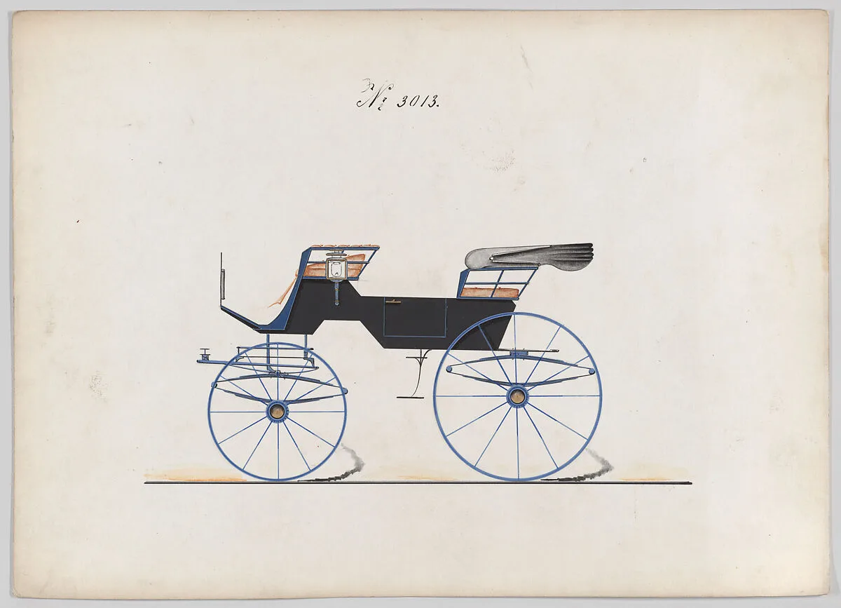 Design for 2 seat Phaeton, no. 3013 — Brewster & Co.