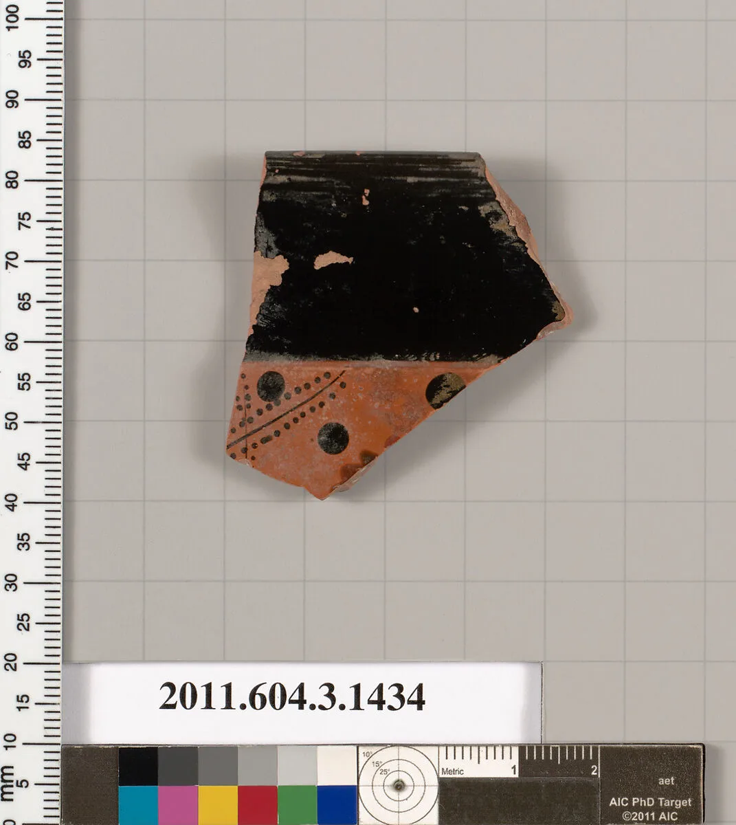 Terracotta rim fragment of a skyphos (deep drinking cup) — Unknown