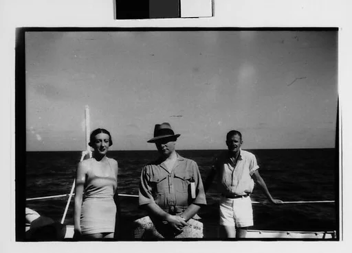 [One 35mm Film Frame: South Seas: Passengers on Deck of Cressida]