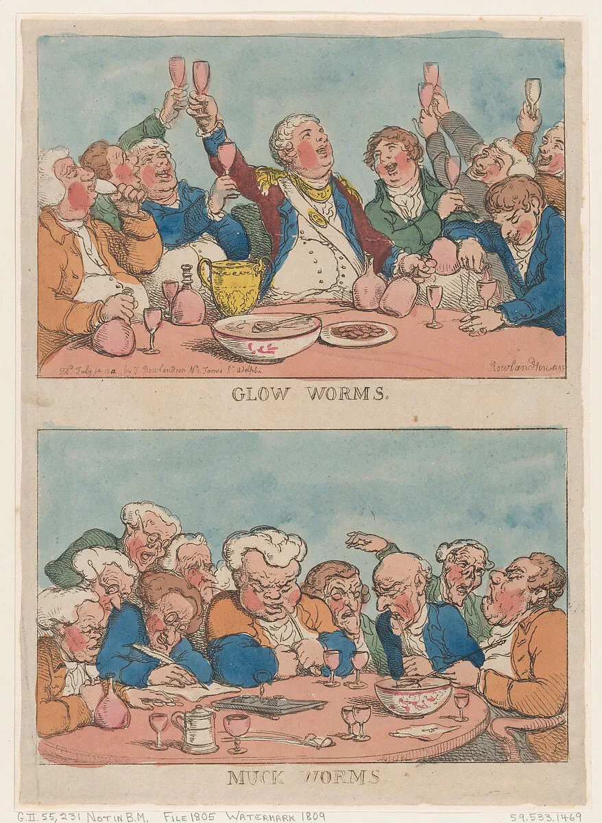 Glow Worms, Muck Worms — Thomas Rowlandson