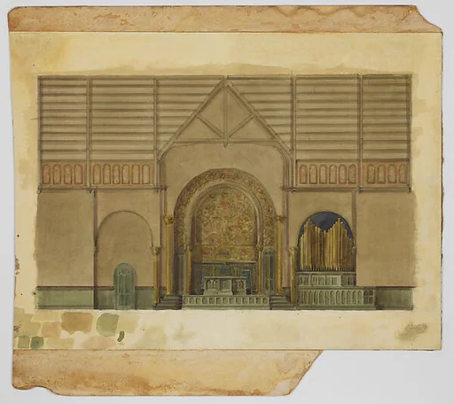Design for altar wall