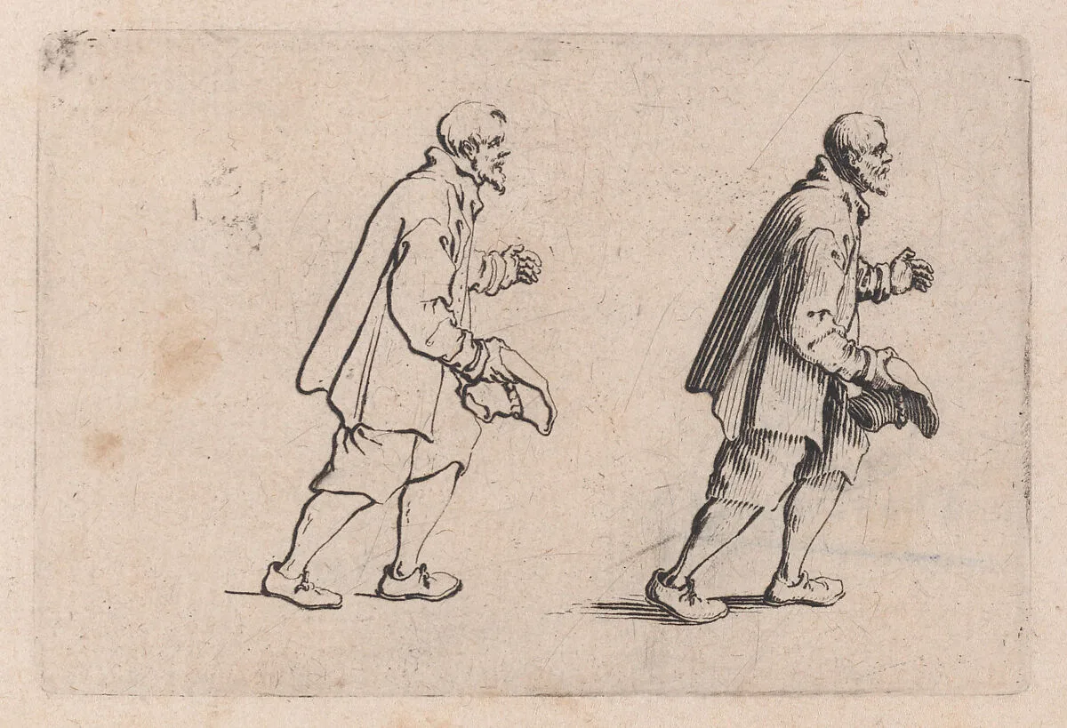 Le Paysan qui Salue (The Peasant who Bows), from Les Caprices Series B, The Nancy Set — Jacques Callot|Lorenzo de' Medici