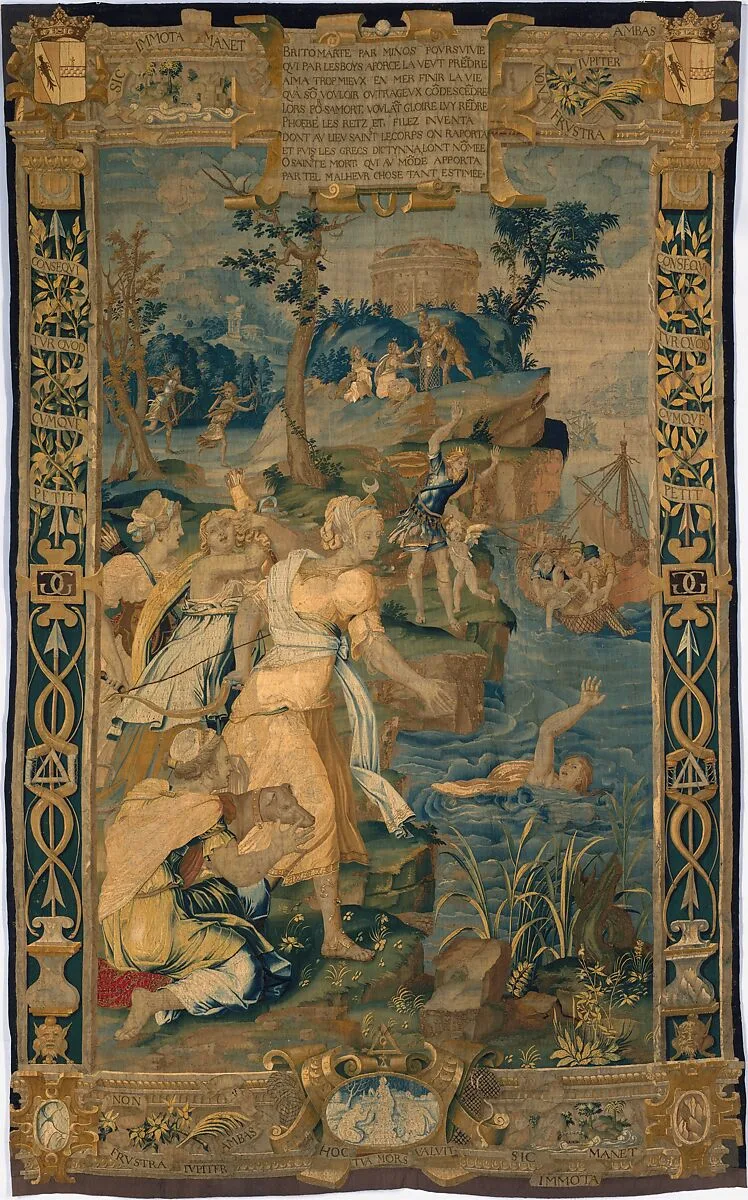 The Drowning of Britomartis from Scenes from the Story of Diana — Jean Cousin the Elder|Pierre Blasse the Younger|Jacques Langlois|Etienne Delaune