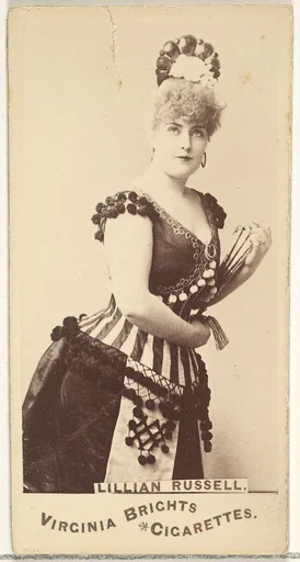 Lillian Russell, from the Actors and Actresses series (N45, Type 1) for Virginia Brights Cigarettes