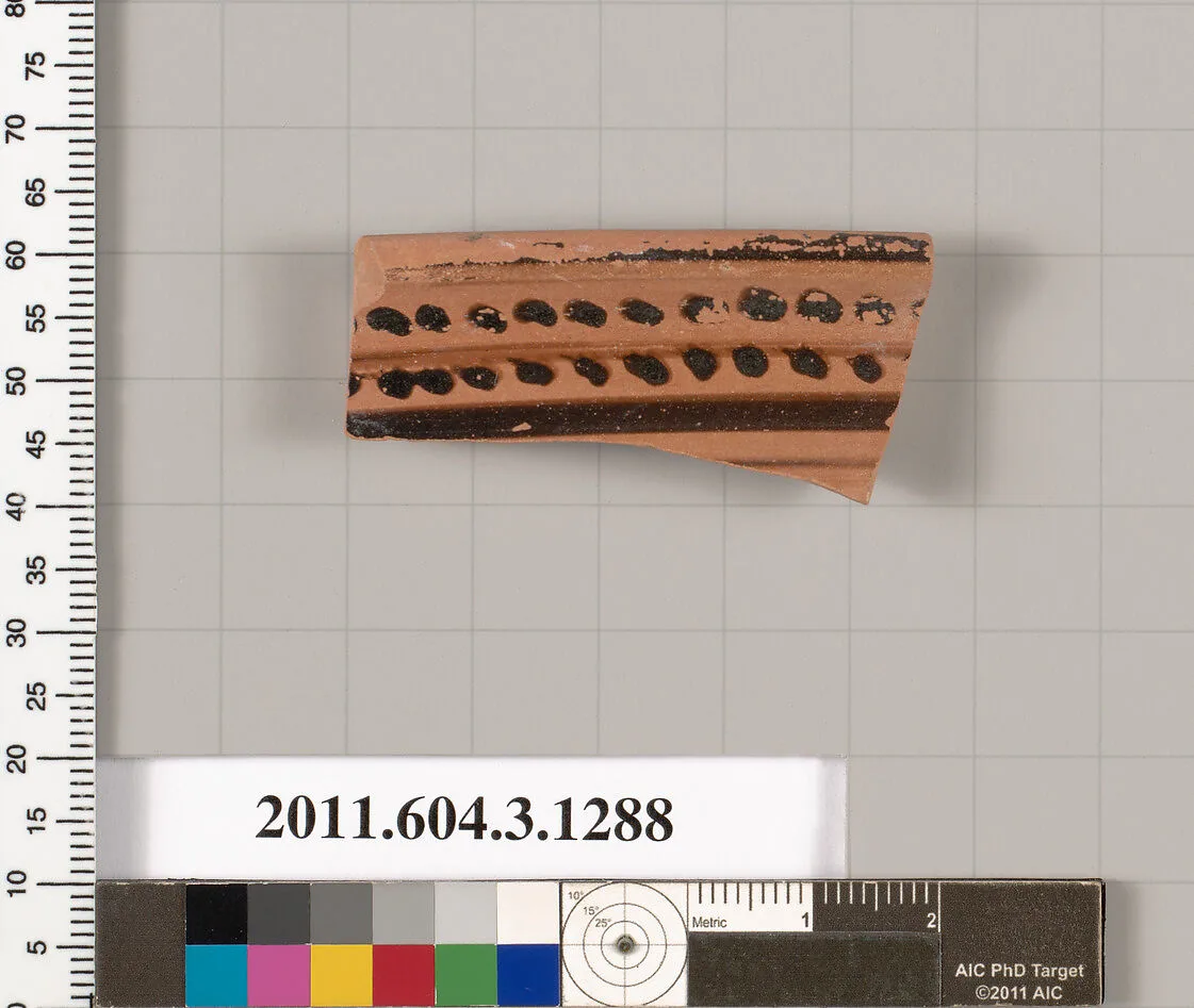 Terracotta rim fragment of a skyphos (deep drinking cup) — Unknown