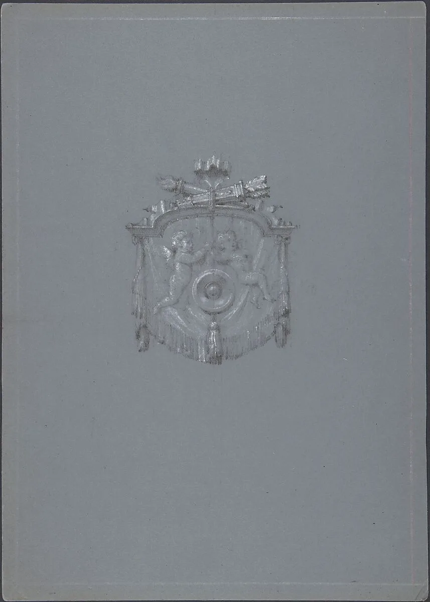 Design for a Cartouche — Anonymous, French, 19th century