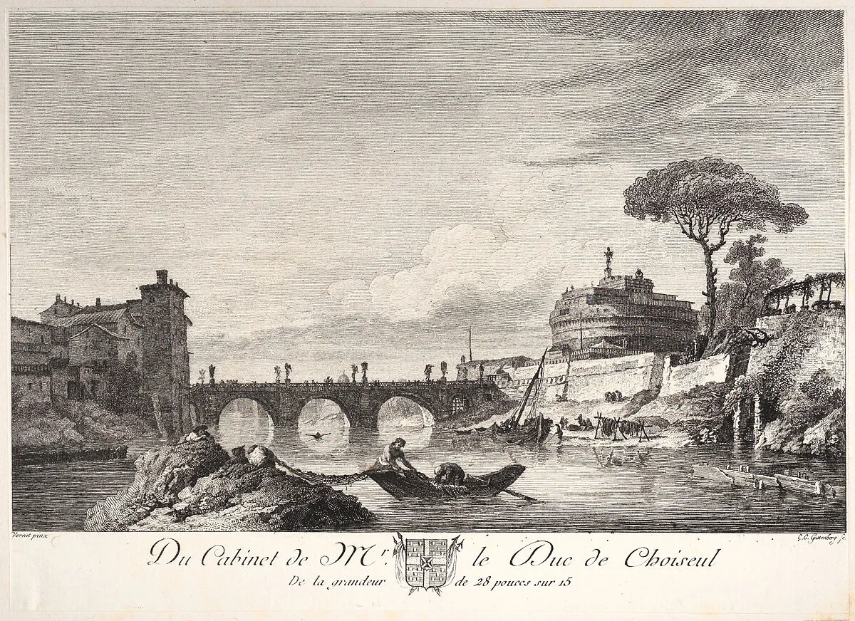 Castle St. Angelo — Carl Guttenberg|Joseph Vernet