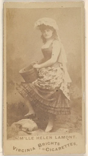 M'lle Helen Lamont, from the Actors and Actresses series (N45, Type 1) for Virginia Brights Cigarettes