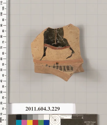 Terracotta fragment of a neck-amphora of Nicosthenic shape (jar)