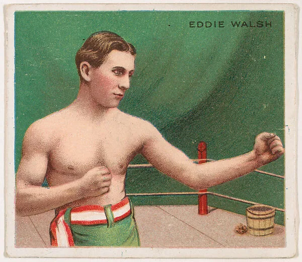 Eddie Walsh, Boxing, from Mecca & Hassan Champion Athlete and Prize Fighter collection, 1910 — Mecca Cigarettes