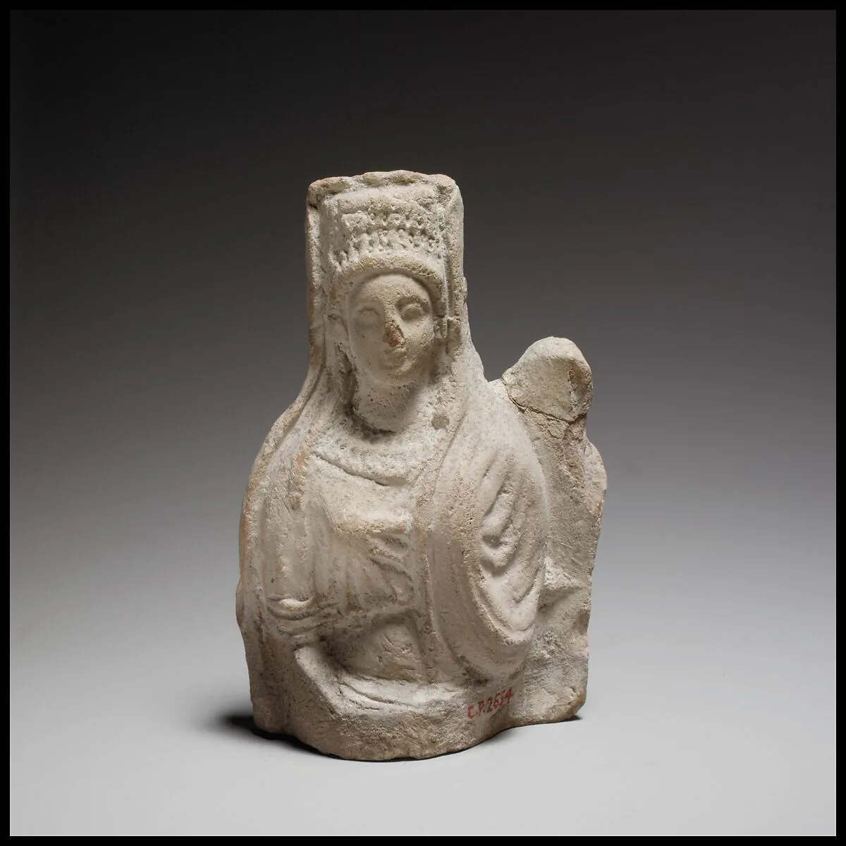 Terracotta statuette of a seated goddess — Unknown