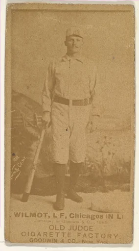 Wilmot, Left Field, Chicago, from the Old Judge series (N172) for Old Judge Cigarettes