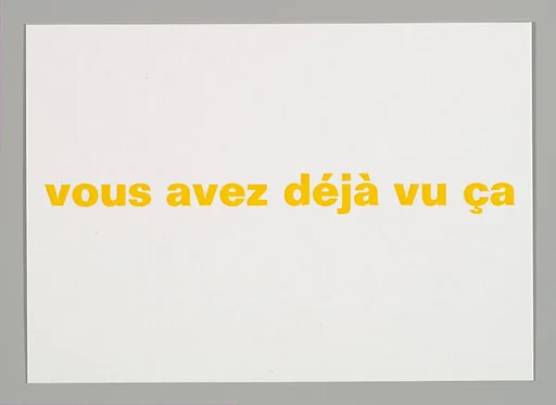 [Announcement for "Vous Avez Deja Vu Ca", Yvon Lambert, Paris]