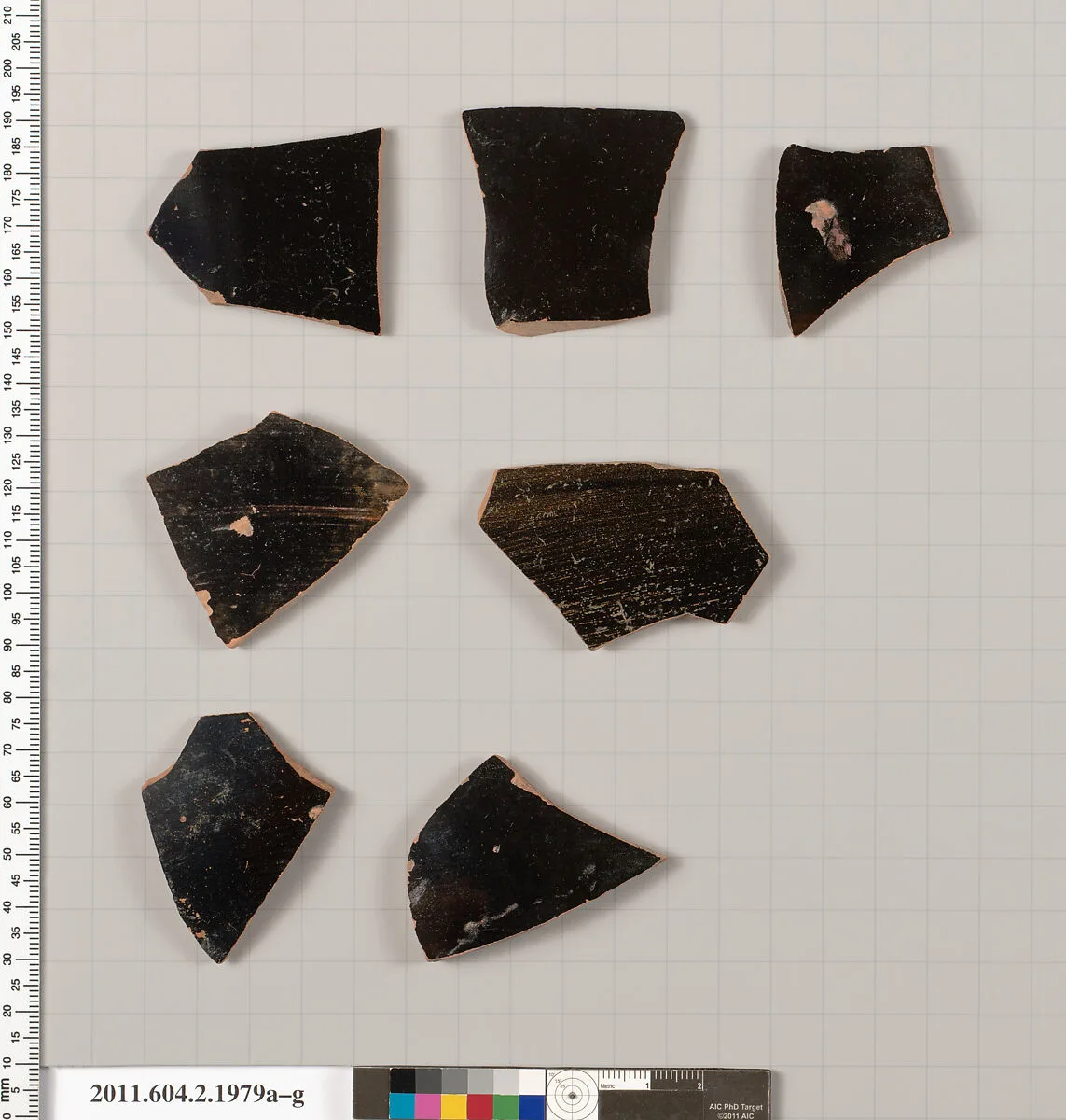 Terracotta fragments of pots; unglazed on the inside — Unknown