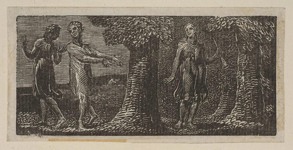 Colinet Mocked by Two Boys, from Thornton's "Pastorals of Virgil" — William Blake|Virgil|Robert John Thornton